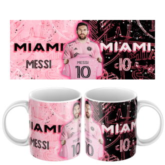 Keramický hrnček s motívom Messi Miami