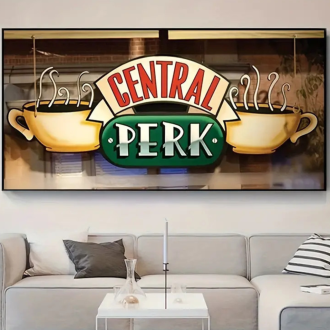 Obraz na plátne v ráme - Kaviareň Central Perk (seriál Priatelia)