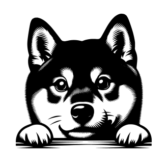 Samolepka pes Shiba-Inu